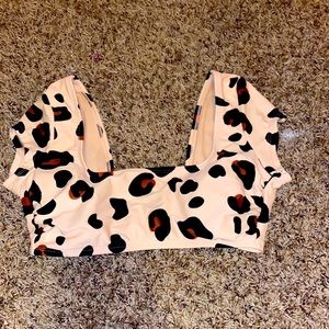 cheetah print bikini top from target